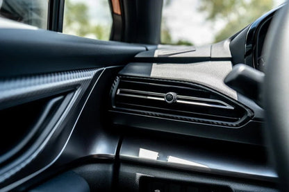 3D Carbon Outer AC Vent Overlays fits 2022+ Subaru WRX - JDMuscleInterior - Vinyl22WRXOUTACVENT-3DB