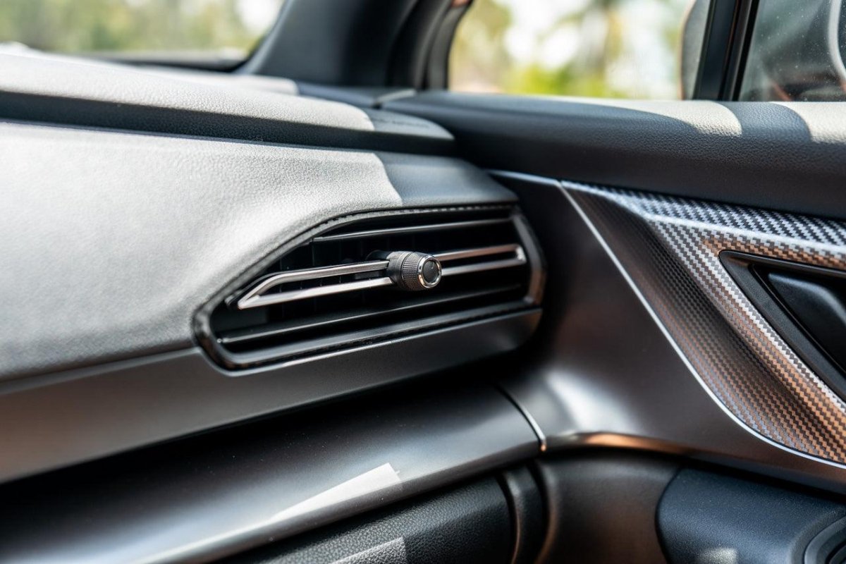 3D Carbon Outer AC Vent Overlays fits 2022+ Subaru WRX - JDMuscleInterior - Vinyl22WRXOUTACVENT-3DB