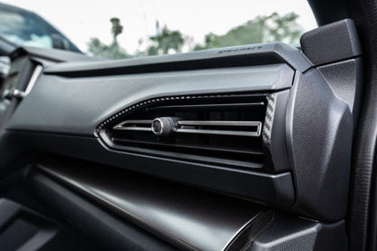 3D Carbon Outer AC Vent Overlays fits 2022+ Subaru WRX - JDMuscleInterior - Vinyl22WRXOUTACVENT-3DB