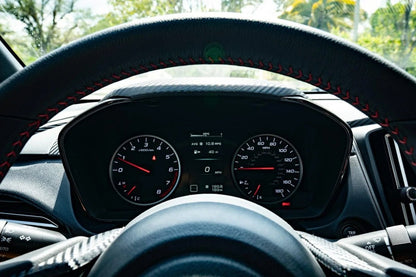 3D Carbon Speedometer Cluster Overlay - 2022+ Subaru WRX - JDMuscleInterior - Vinyl22WRXSPDHOOD-3DB