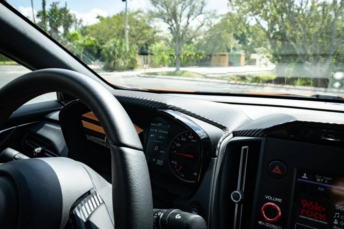 3D Carbon Speedometer Cluster Overlay - 2022+ Subaru WRX - JDMuscleInterior - Vinyl22WRXSPDHOOD-3DB