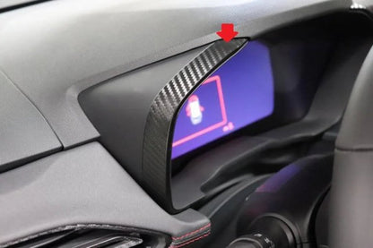 3D Carbon Speedometer Outer Trim Overlays (Front) - 2022+ WRX - JDMuscleInterior - Vinyl22WRXSPEEDOUTFLH-3DBLHD (US / Canada)