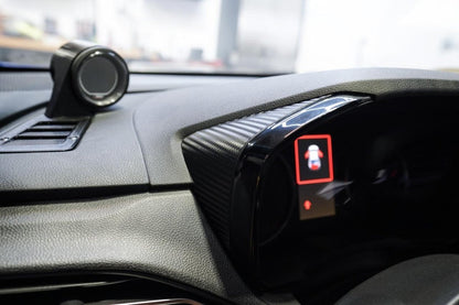 3D Carbon Speedometer Outer Trim Overlays (Rear) - 2022+ WRX - JDMuscleInterior - Vinyl22WRXSPEEDOUTRLH-3DBLHD (US / Canada)