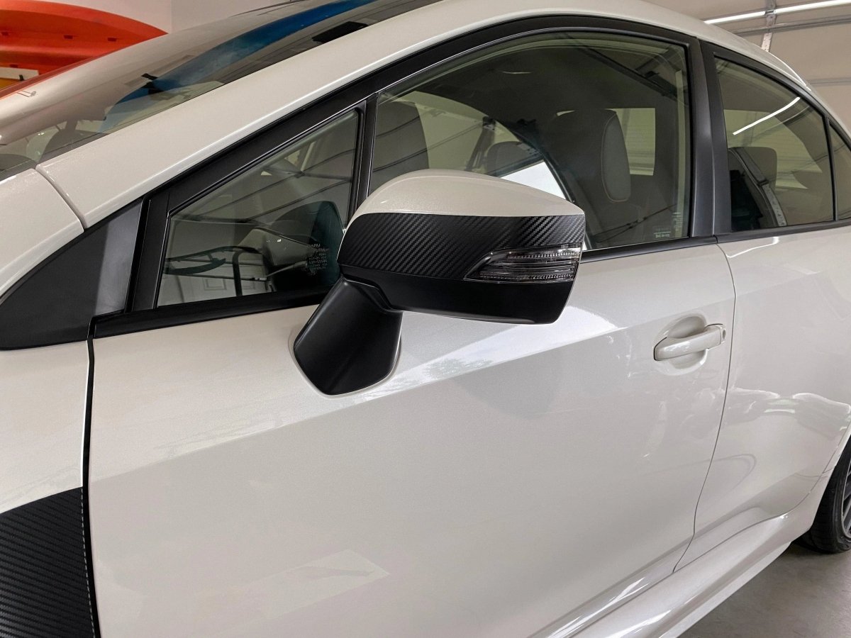3D Carbon Turn Signal Mirror Cover Protector - 15+ WRX / STI - JDMuscleMirrorsSFB15WRXTSMP3DBK-13D Carbon (Black)
