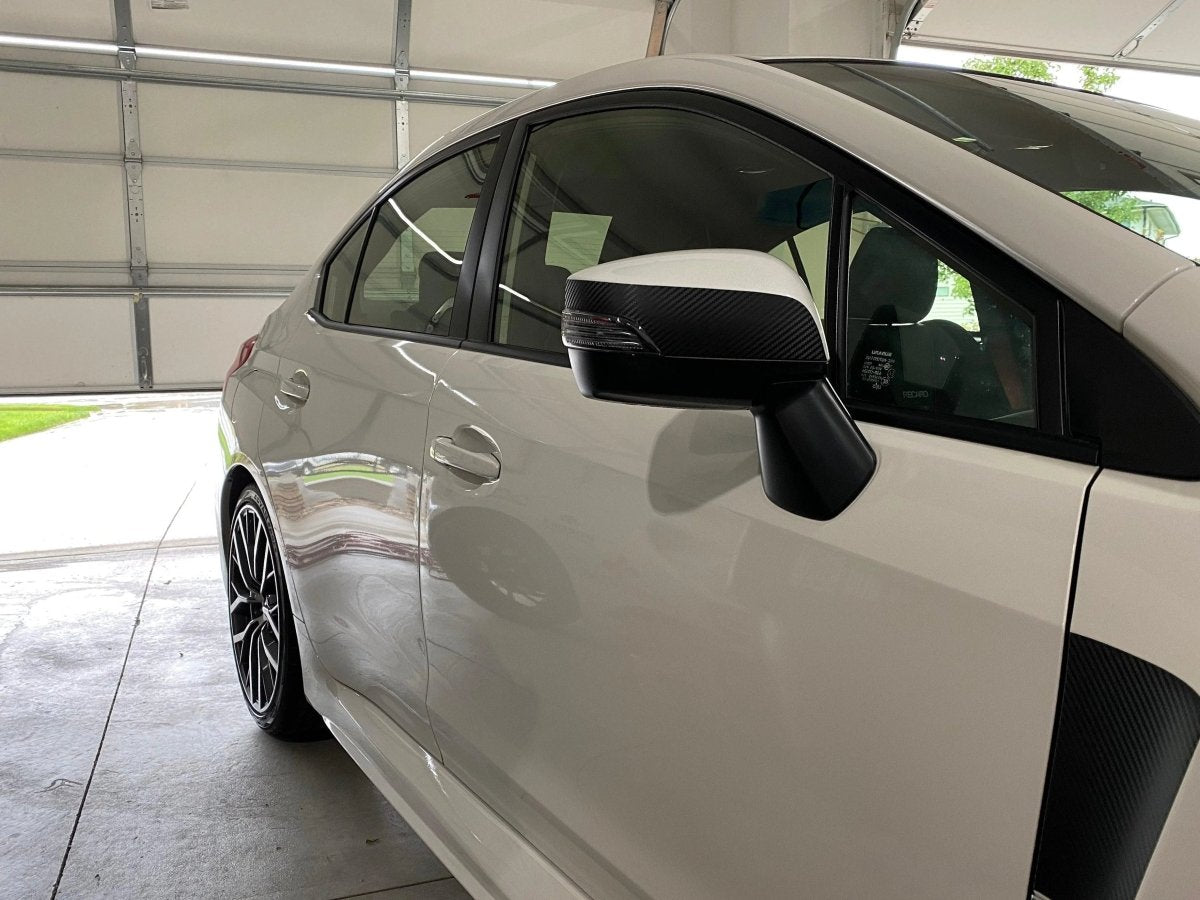 3D Carbon Turn Signal Mirror Cover Protector - 15+ WRX / STI - JDMuscleMirrorsSFB15WRXTSMP3DBK-13D Carbon (Black)