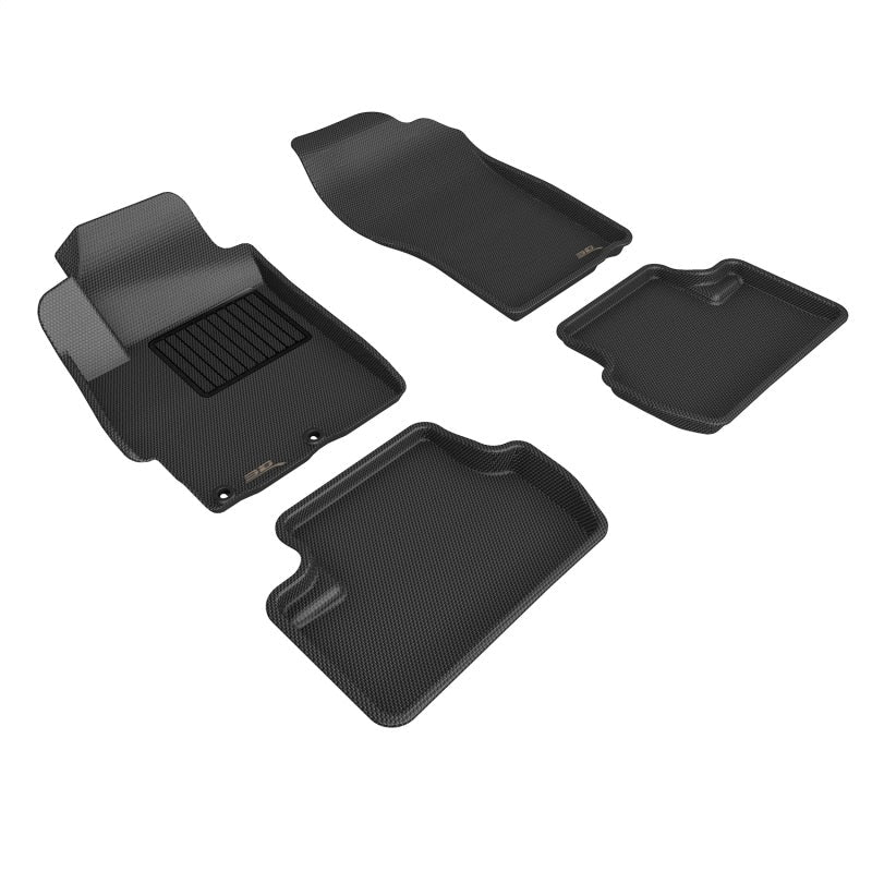 3D Maxpider 08 - 15 Mitsubishi Lancer Evolution X Kagu 1st 2nd Row - Floor Mat Set (Black) - JDMuscleNon - CategorizedaceL1MT00801509