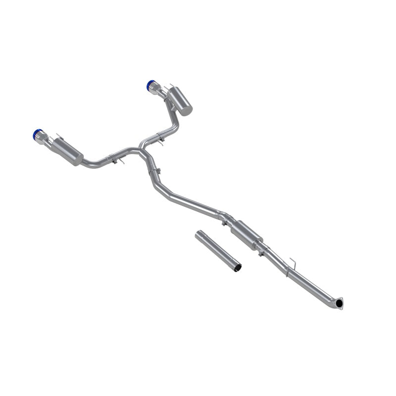 MBRP [22-25 Civic] [23-25 Integra] Armor Pro Cat-Back Exhaust - 3-Inch T304 Stainless Steel, Dual Split Rear, Burnt Tips