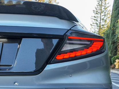OLM [22-26 WRX] Phantom-Spec LED Taillights - Clear Lens White Optic