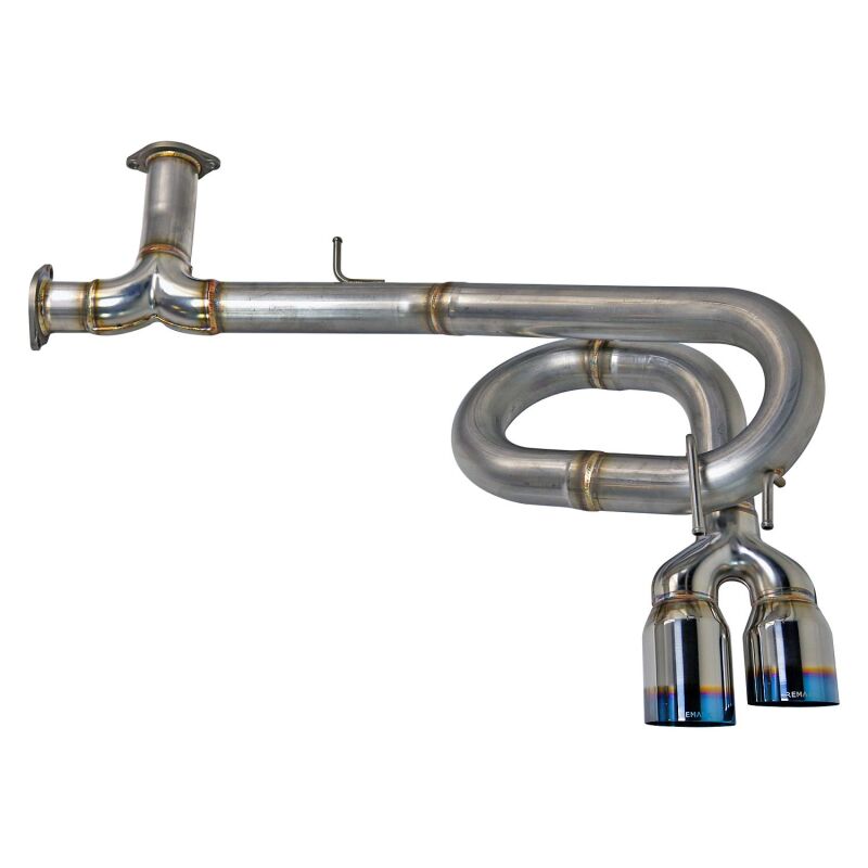 Remark [22-26 Civic Sport Hatchback FL2] Link Loop Cat-Back Exhaust - Burnt Stainless Steel Tip