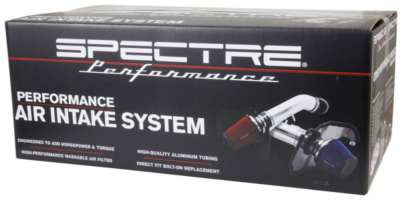 Spectre [06-09 Civic] Air Intake Kit for 1.8L 4-Cylinder - Polished Aluminum, Black Heat Shield - SPE9076