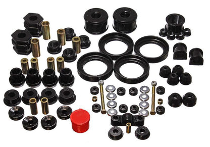 Energy Suspension [96-00 Civic/CRX] Hyper-Flex Master Bushing Set - Black, Part 16.18110G