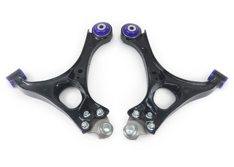 SuperPro [06-08 Civic] Front Lower Control Arm Set with Bushings and Ball Joints - Black