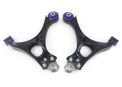 SuperPro [06-08 Civic] Front Lower Control Arm Set with Bushings and Ball Joints - Black