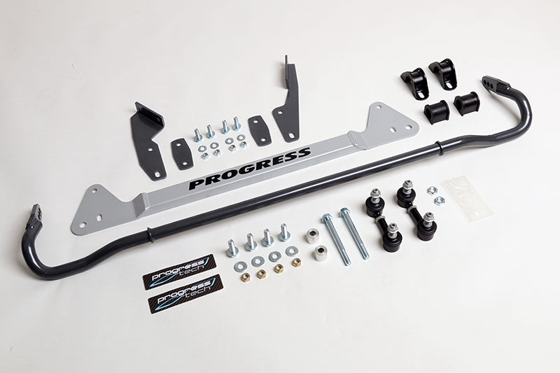 Progress Technology [88-91 Civic/CRX] Rear Adjustable Sway Bar System - 22mm Black