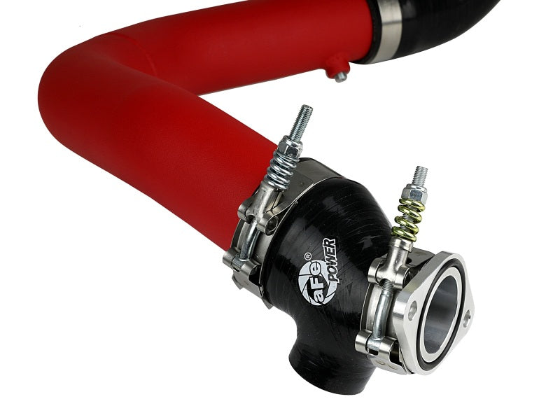 aFe BladeRunner [15-20 WRX] 2.5-Inch Aluminum Hot Charge Pipe - Textured Red, 46-20378-R