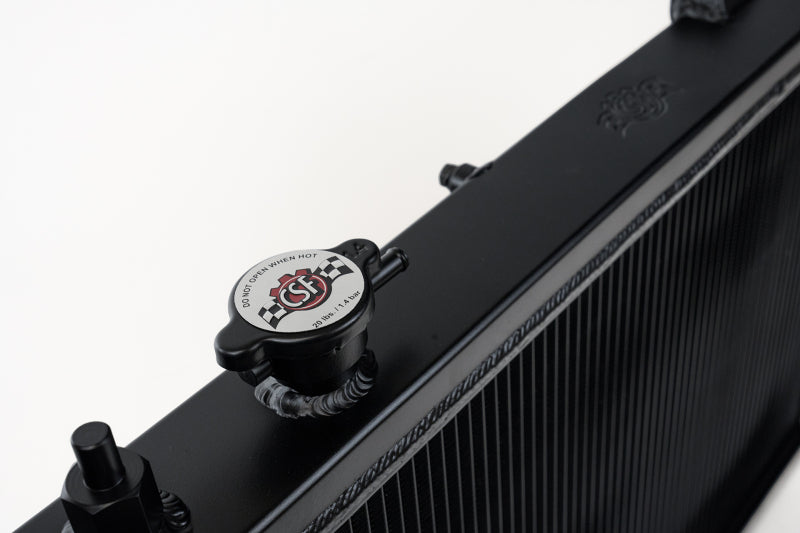 CSF [92-95 Civic] K-Swap V3 Radiator - Black Finish, Part 2850KB