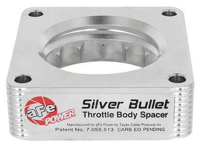 aFe [03-06 350Z] [03-07 G35] Silver Bullet Throttle Body Spacer - Silver, VQ35DE - 46-36008