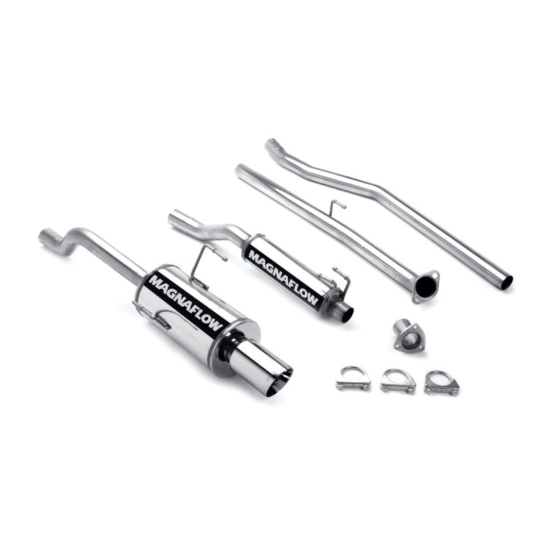 MagnaFlow [01-05 Civic] Street Series Cat-Back Exhaust System - Polished Stainless Steel, Part 15712