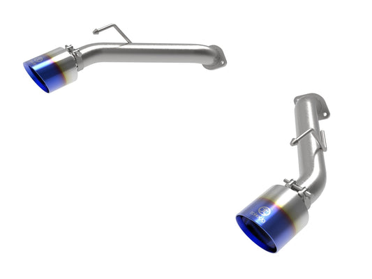 aFe 23-24 Nissan Z V6-3.0L (tt) Takeda Stainless Steel Axle-Back Exhaust System w/ Blue Flame Tip | 49-36137-L