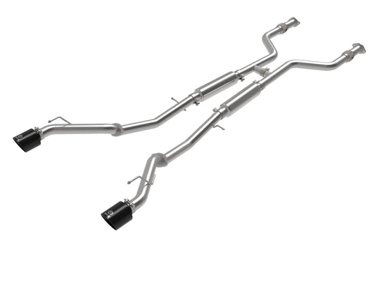 aFe 23-24 Nissan Z V6-3.0L Takeda 2-1/2in 304 Stainless Steel Cat-Back Exhaust System w/ Black Tips | 49-36138-B