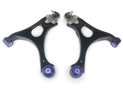 SuperPro [06-08 Civic] Front Lower Control Arm Set with Bushings and Ball Joints - Black