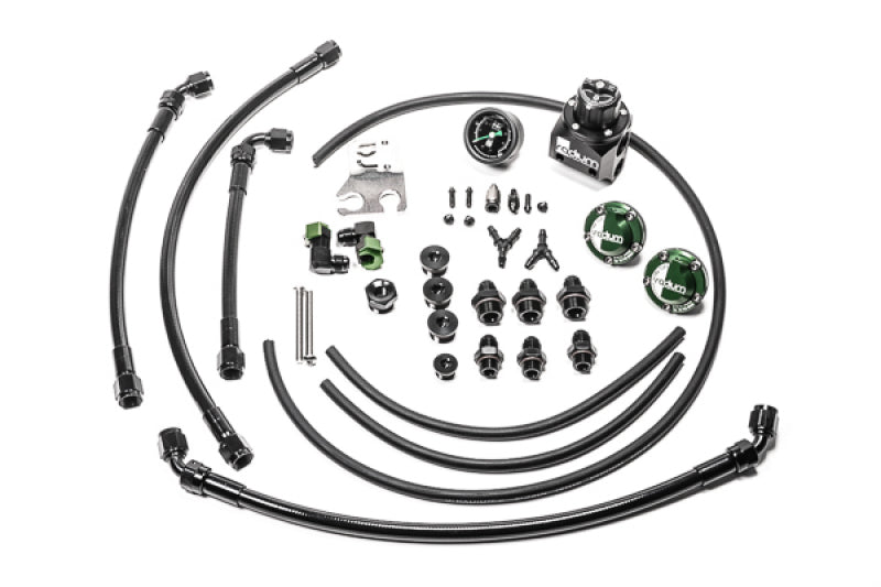 Radium Engineering [08-24 GT-R] VR38DETT Fuel Rail Plumbing Kit - Black