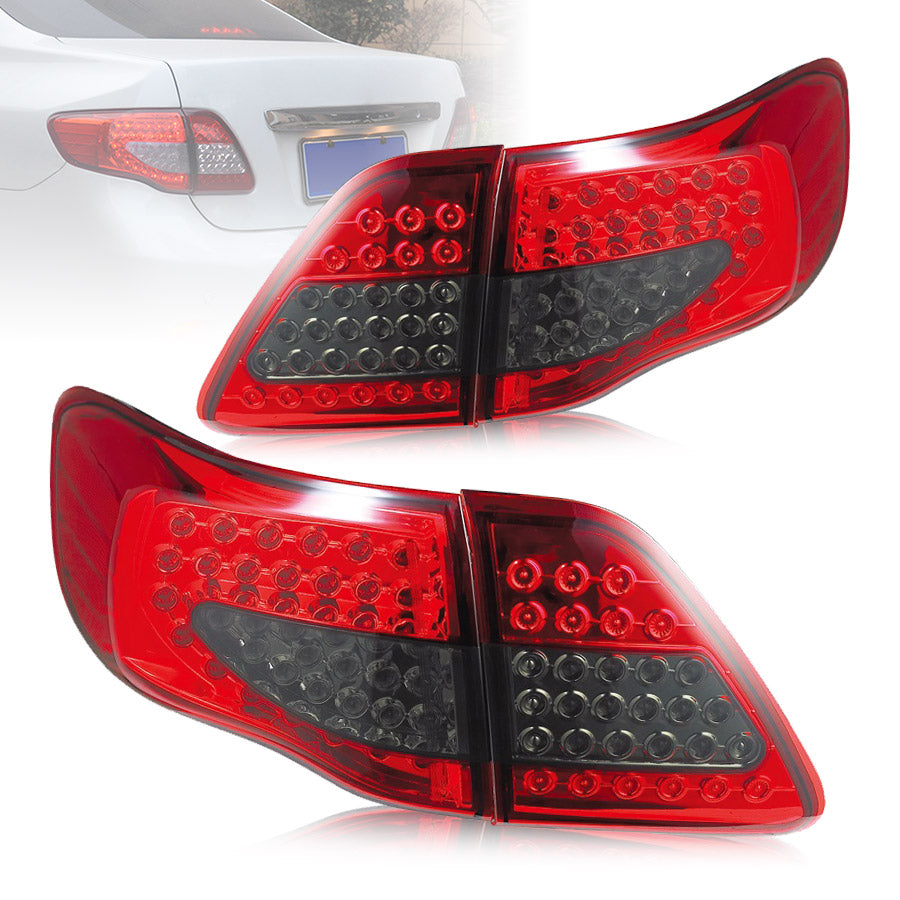 VLAND 08-11 Corolla Custom Tail Lights ABS, PMMA, GLASS Material (MOQ of 100)