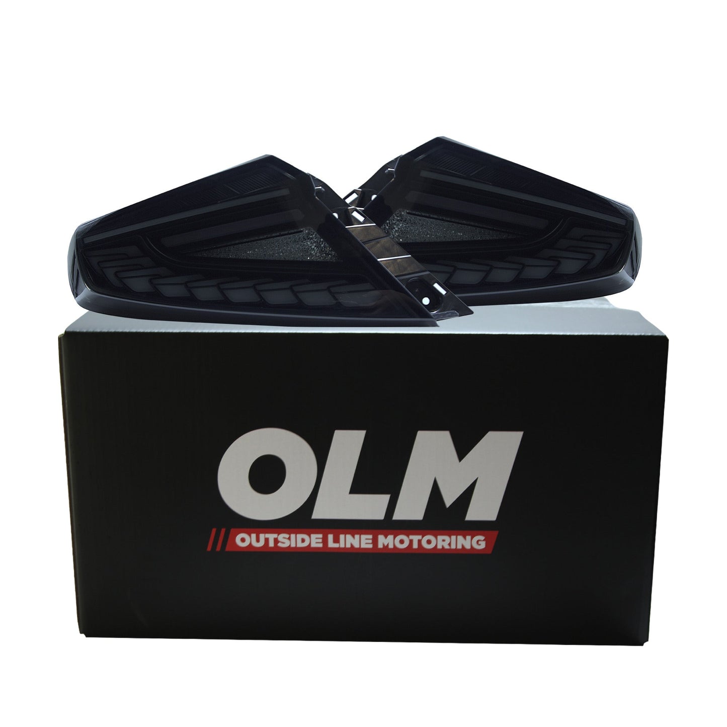 OLM [22-26 WRX] Phantom-Spec LED Taillights - Smoke Lens White Optic