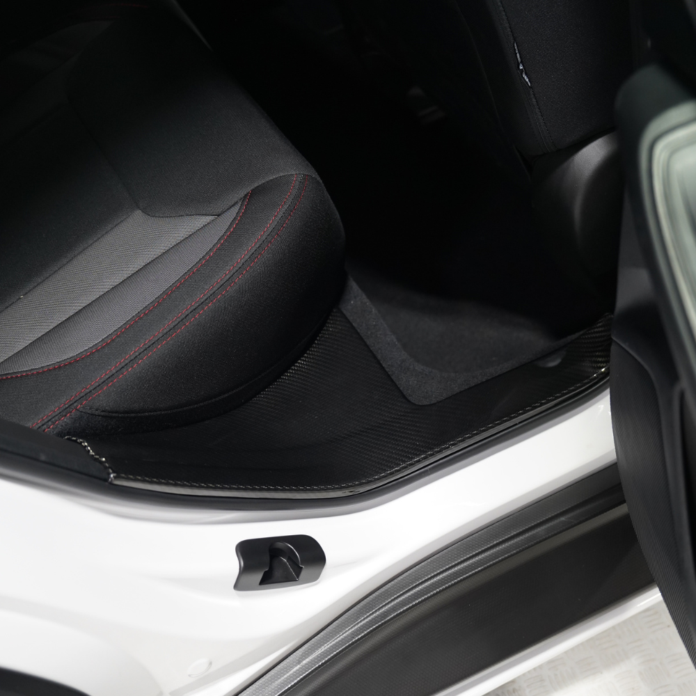 JDMuscle [22-26 WRX] Pre-preg Carbon Fiber Door Sill Scuff Covers (4PCs)