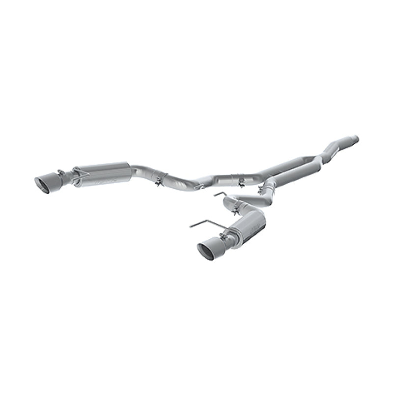 MBRP 15-19 Ford Mustang EcoBoost 2.3L Alum 3in Cat Back Dual Split Rear Exit | Race Version