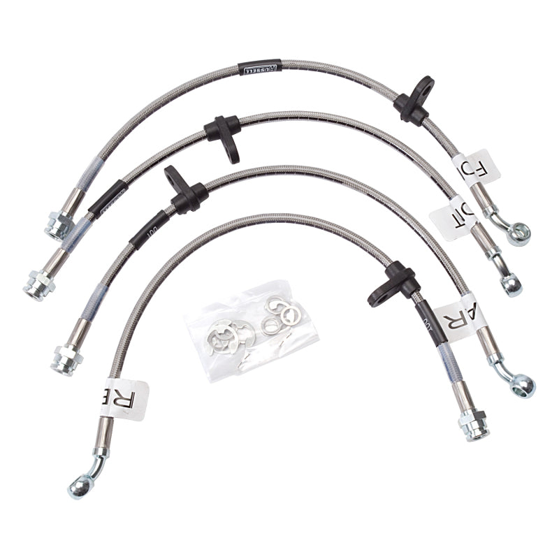 Russell Performance [99-00 Civic] Coupe Si Brake Line Kit - Stainless Steel Braided