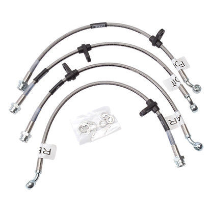 Russell Performance [99-00 Civic] Coupe Si Brake Line Kit - Stainless Steel Braided