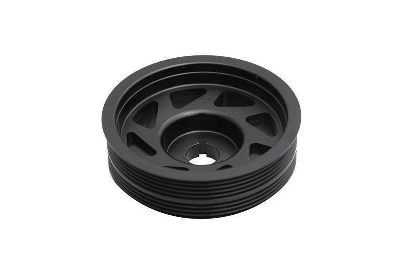 Torque Solution [05-09 Legacy] Lightweight Crank Pulley - Black