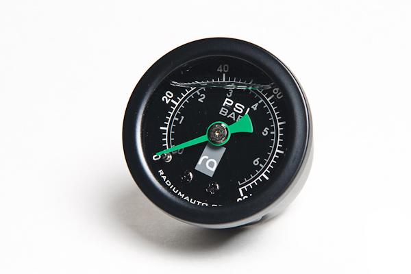 Radium Engineering [08-17 WRX STI] Fuel Pressure Gauge Kit with 8AN ORB Adapter - Black