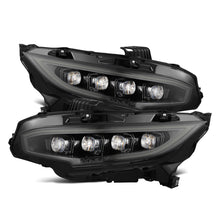 AlphaRex [16-21 Civic] Nova-Series LED Projector Headlights with Active Lighting and Sequential Signal - Alpha Black