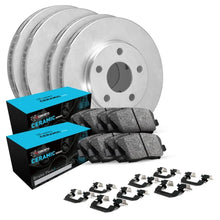 R1 Concepts [15-21 WRX] eLINE Series Front and Rear Brake Kit with Ceramic Pads - Black Finish