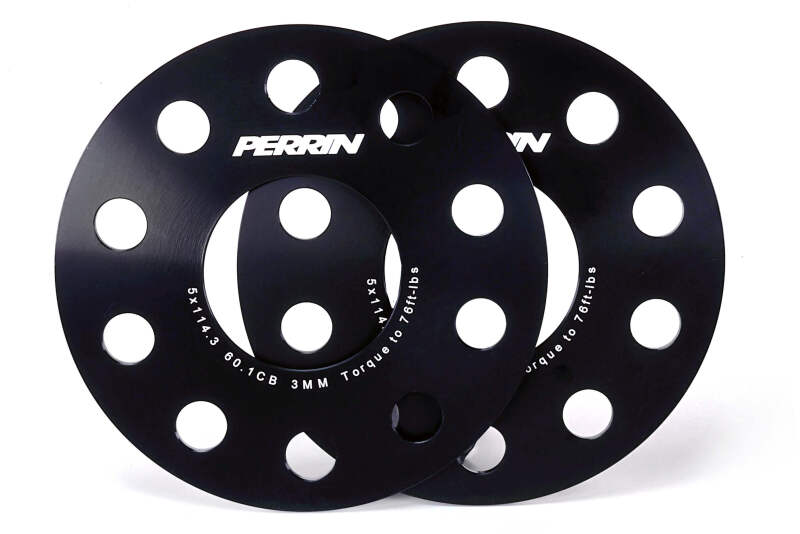 Perrin Performance [23-26 GR Corolla] Wheel Spacers - 3mm Black