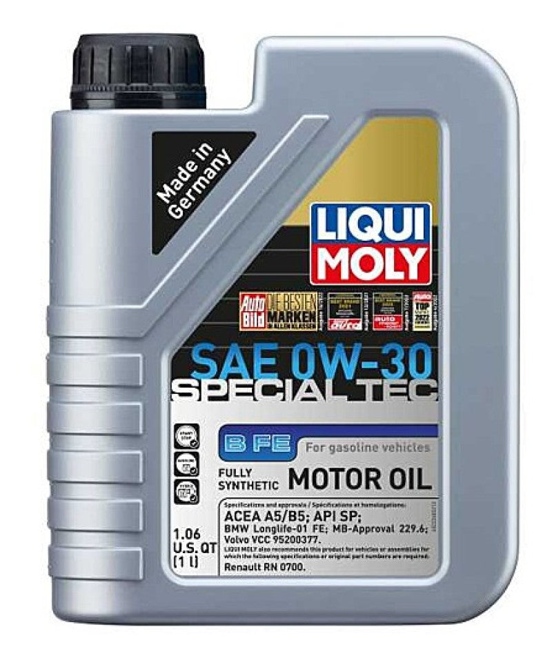 LIQUI MOLY Special Tec B FE Motor Oil SAE 0W-30, 1 Liter - Part Number 22260