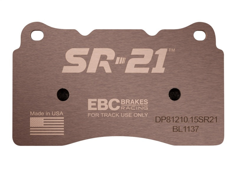 EBC [04-07 Volvo V70, 04-07 Volvo S60, 06 Mitsubishi Lancer] SR21 Sintered Race Front Brake Pads - DP81210.15SR21