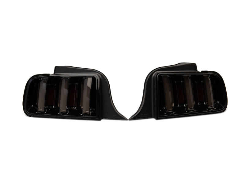 Raxiom 05-09 Ford Mustang Vector V2 LED Tail Lights- Black Housing | Smoked Lens