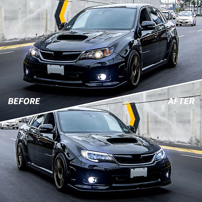 VLAND LED Headlights For Subaru WRX STI 2008-2014 [Not Fit Models with AFS/SRH ] With Animation & Breathing DRL