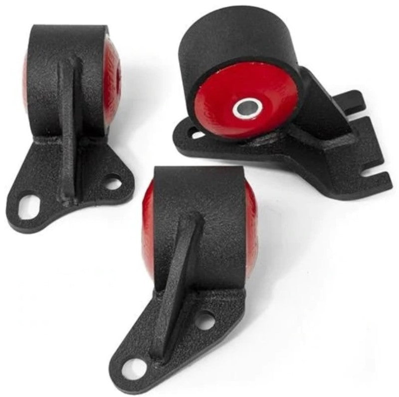 Innovative Mounts [88-91 Civic] D-Series Steel Motor Mounts with 60A Bushings (Cable) - Black
