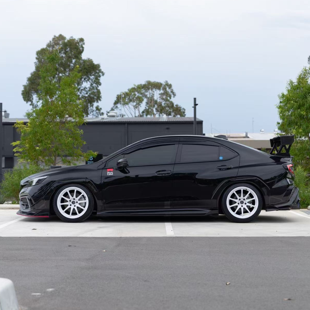 JDMuscle [22-26 WRX] 3-Piece V2 Front Lip | Paint Matched / Carbon Fiber