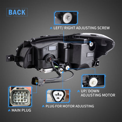 VLAND 15-21 Subaru WRX Dual Beam Projector and Full LED Headlights