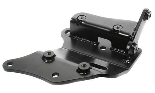 Innovative [88-91 Civic/CRX] B-Series Conversion A/C Bracket for D-Series Sanden Compressor - Black Steel