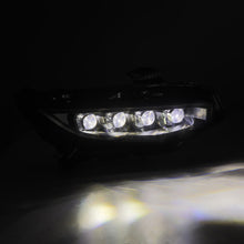 AlphaRex [16-21 Civic] Nova-Series LED Projector Headlights with Active Lighting and Sequential Signal - Alpha Black