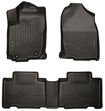 Husky Liners [14-16 Corolla] WeatherBeater Front and 2nd Seat Floor Liners - Black, HSL99531