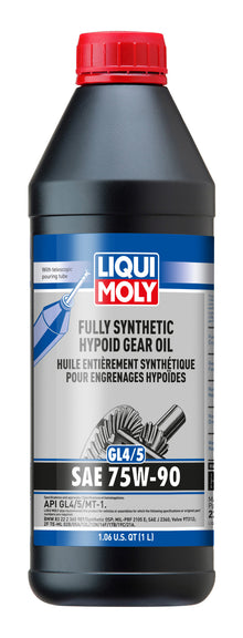 LIQUI MOLY 1L Fully Synthetic Hypoid Gear Oil GL4/GL5 75W-90 - Part Number 22090