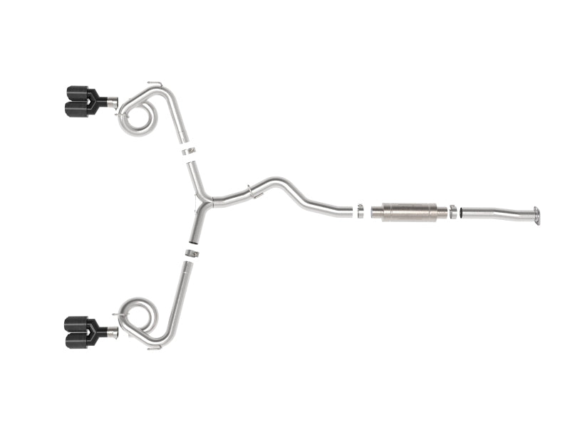 aFe Takeda Cat-Back Exhaust [15-21 WRX/STI] - Brushed Stainless Steel with Black Carbon Fiber Tips, 49-36810-C