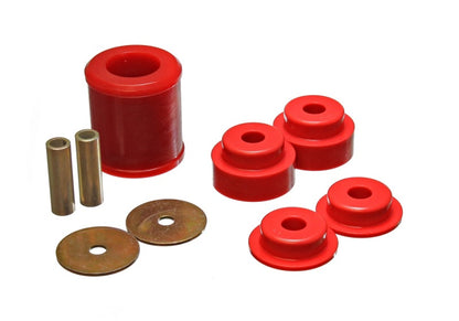 Energy Suspension [02-09 350Z / 03-07 G35] Rear Differential Carrier Bushing Set - Red Polyurethane, 7.1119R